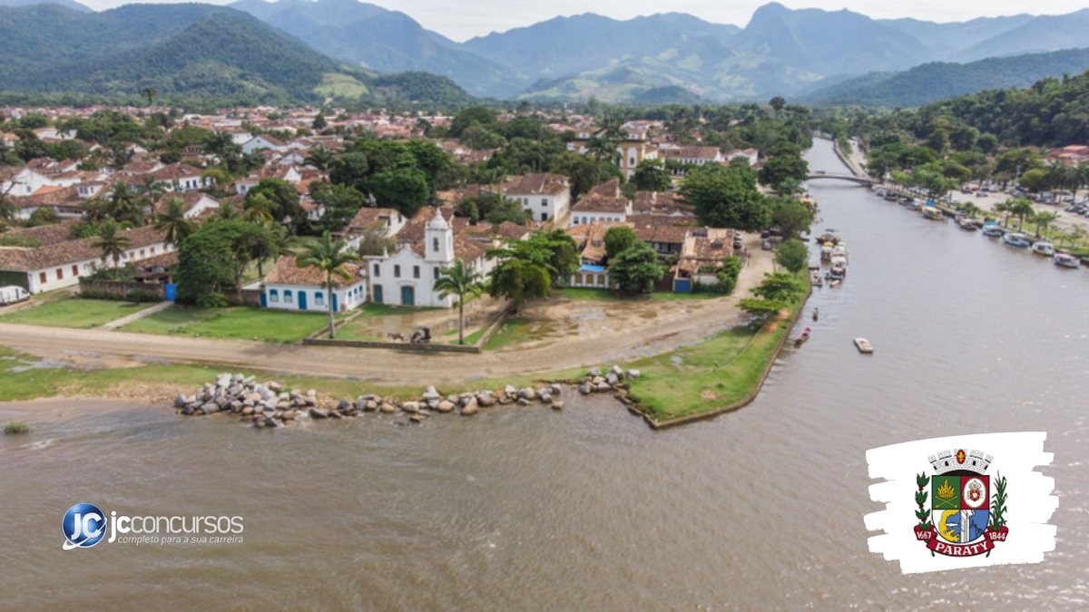 Concurso da Câmara de Paraty: vista aérea do centro histórico do município