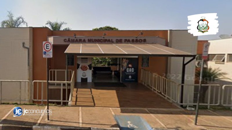 Concurso da Câmara de Passos MG: sede do Legislativo