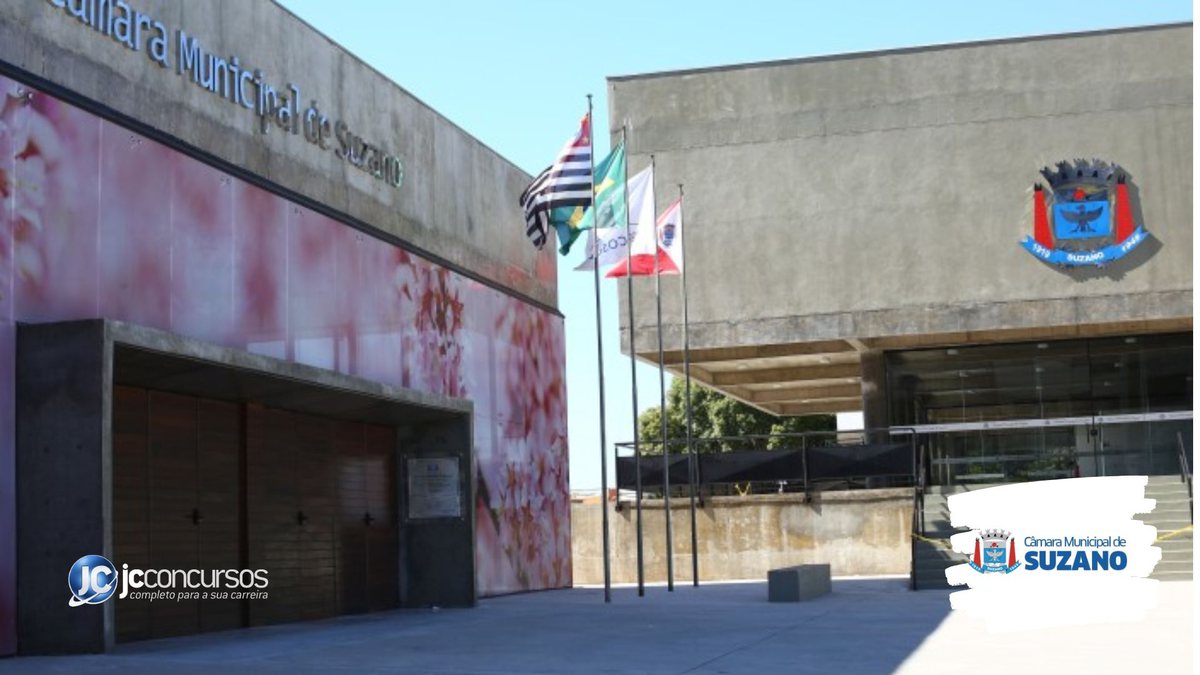 Concurso da Câmara de Suzano: fachada do prédio do Legislativo - Divulgação