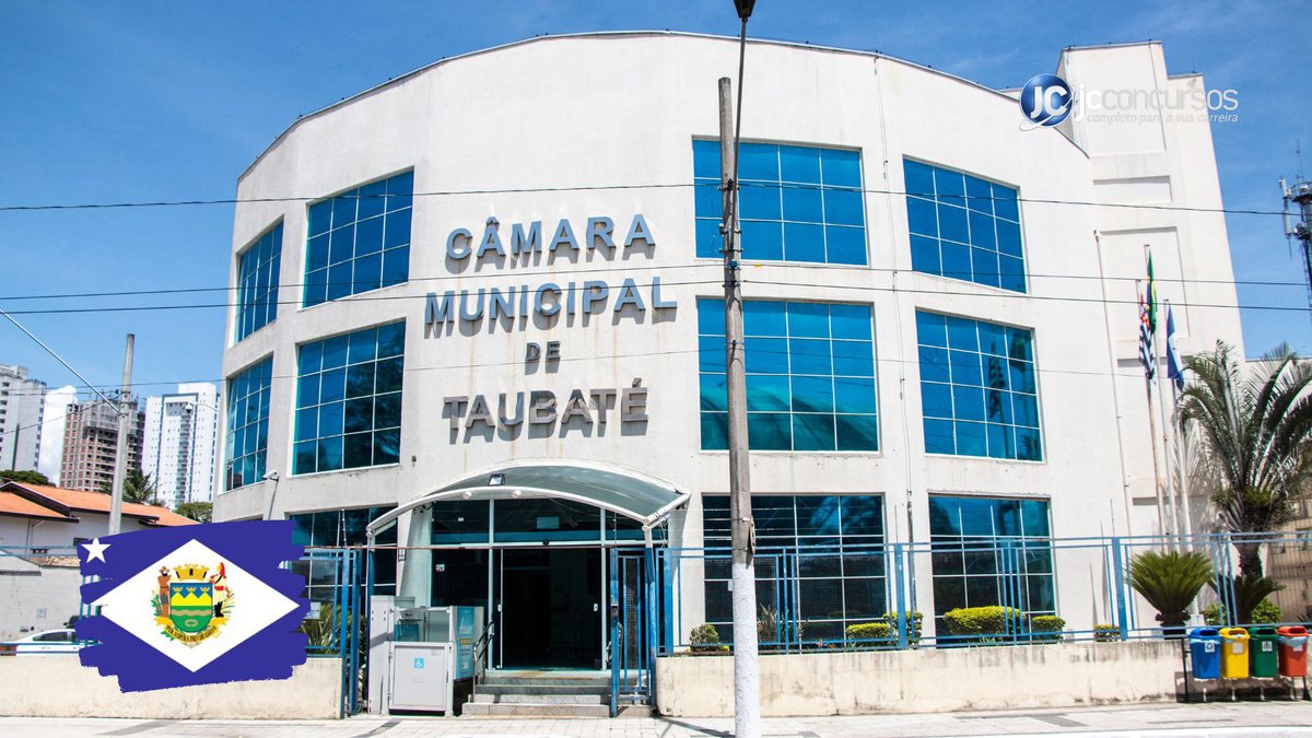 Concurso da Câmara de Taubaté: fachada do prédio do Legislativo - Divulgação