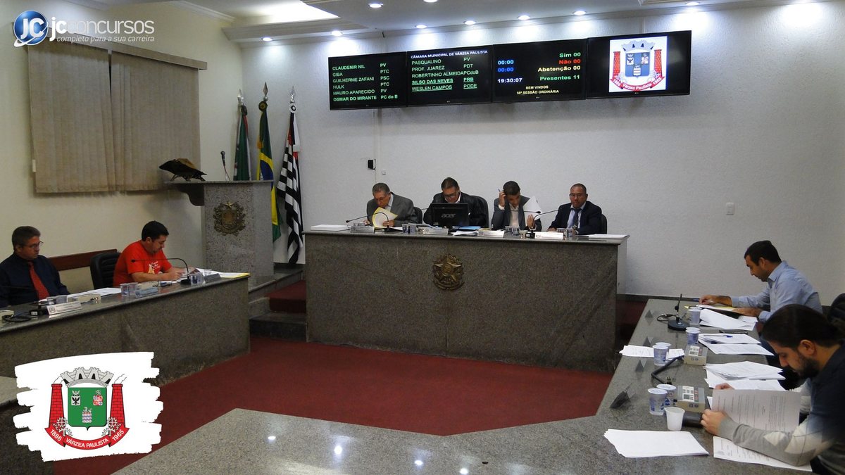 Câmara de Várzea Paulista SP: sessão da câmara - Divulgação