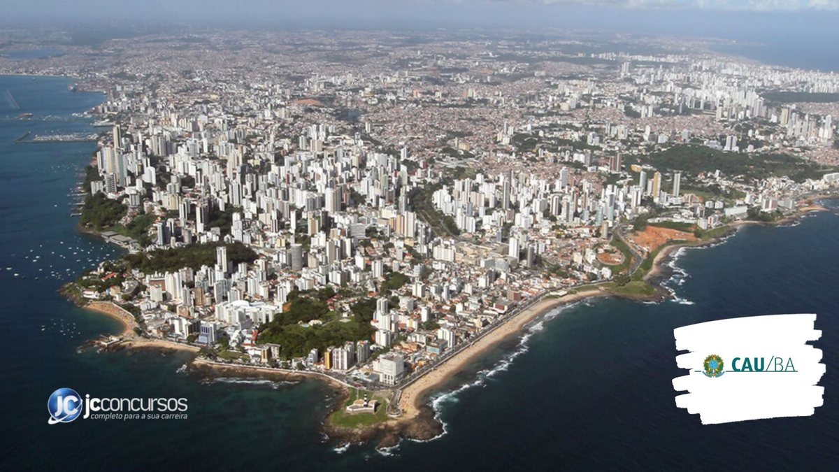 Concurso do CAU BA: vista aérea de Salvador, onde fica a sede do órgão - Manu Dias (Secom/BA)