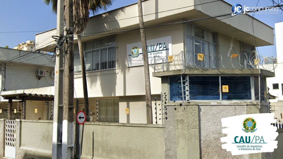 Concurso CAU PA: fachada do prédio do Conselho de Arquitetura e Urbanismo do Pará - Google Street View