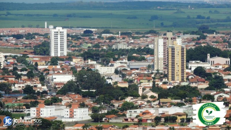 Processo seletivo do Consórcio Cemmil SP: vista da cidade de Leme, município consorciado ao Cemmil