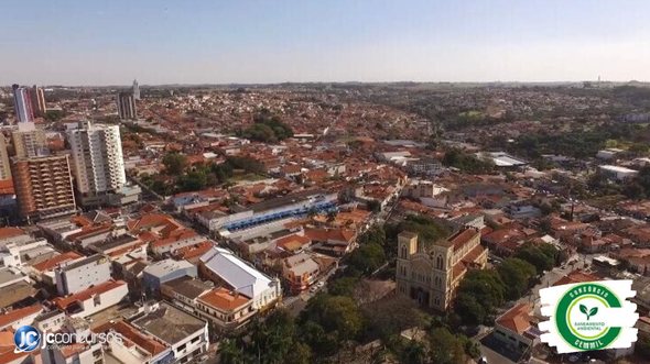 Processo seletivo do Consórcio Cemmil SP: vista aérea da cidade de Mogi Mirim, município consorciado ao Cemmil - Divulgação