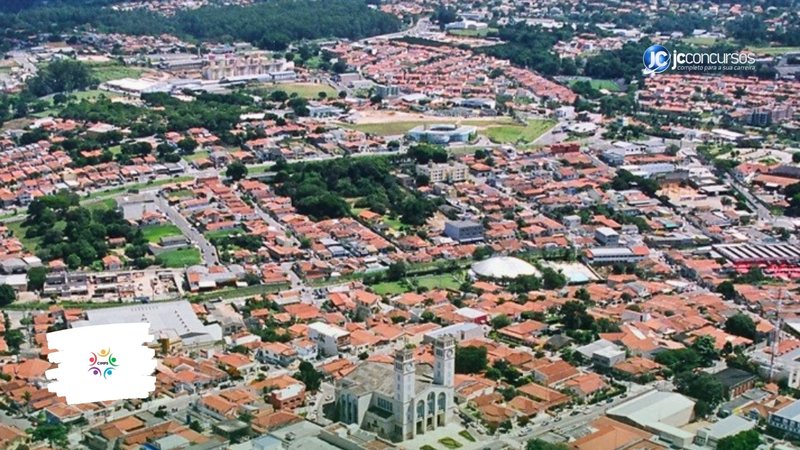 Concurso do Cimps: vista aérea de Vinhedo, onde fica a sede da entidade