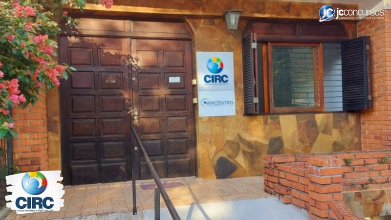 Concurso do CIRC: entrada do prédio do Consórcio Intermunicipal da Região Centro do Estado RS - Divulgação