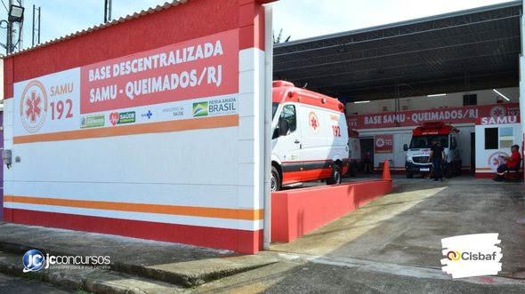 Processo seletivo do CISBAF: fachada da base descentralizada do SAMU de Queimados RJ - Crédito: Felipe Braçança