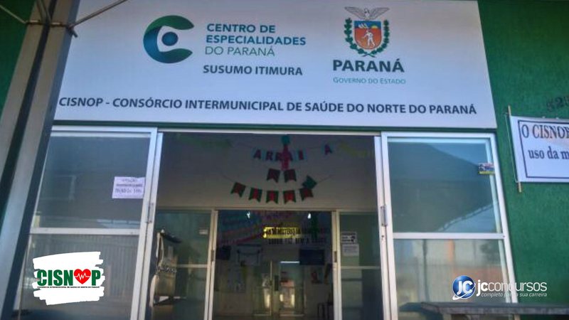 Concurso do CISNOP PR: fachada do órgão - Divulgação