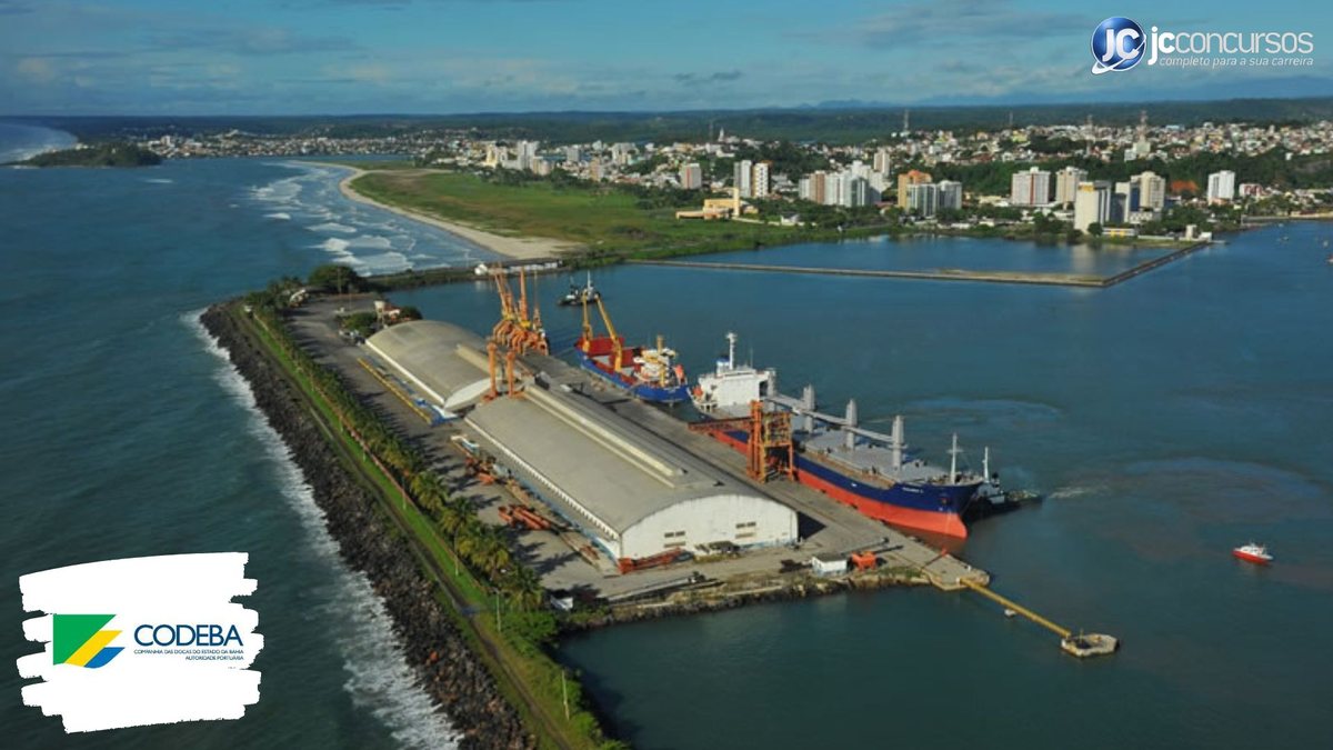 Concurso da Codeba: vista aérea do Porto de Ilhéus - Divulgação