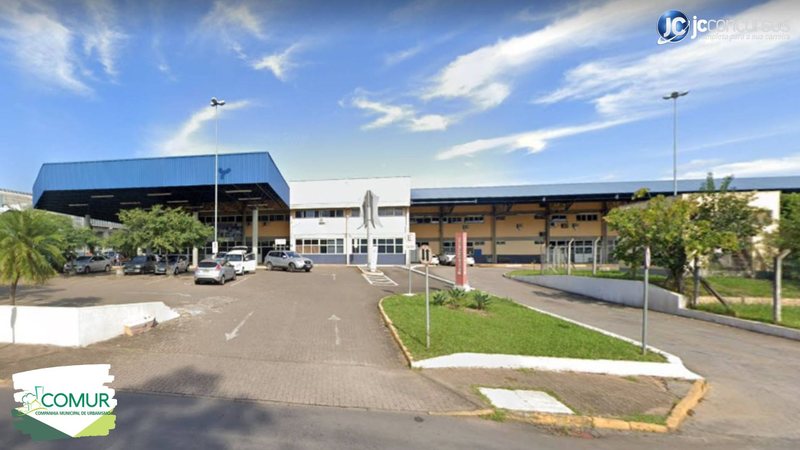 Concurso da COMUR de Novo Hamburgo RS: entrada da rodoviária municipal