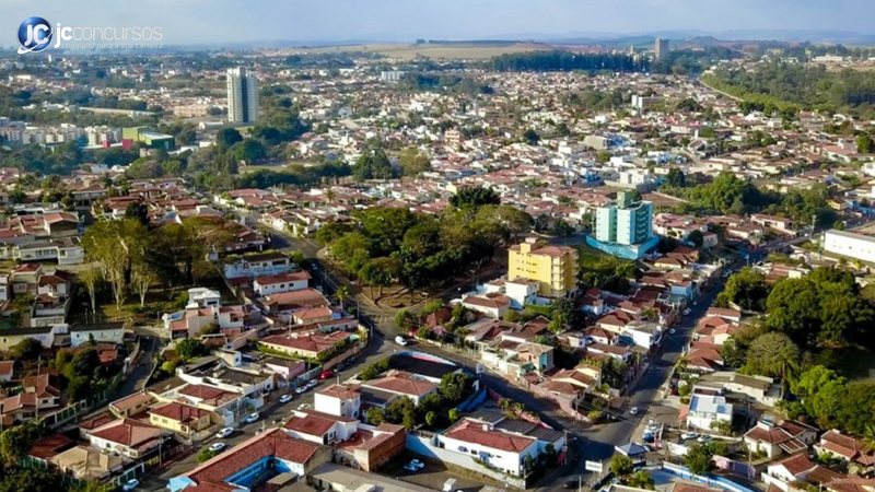 Seleção do Consórcio de Saúde “08 de abril”: vista aérea de Mogi Guaçu, uma das cidades consorciadas