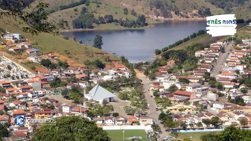 Processo seletivo do Consórcio Três Rios SP: vista aérea de Natividade da Serra, cidade integrante do Consórcio - Divulgação