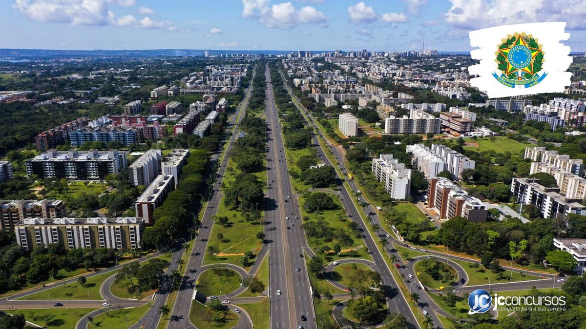 Concurso do Core DF: vista panorâmica de Brasília, onde fica a sede do órgão - EBC