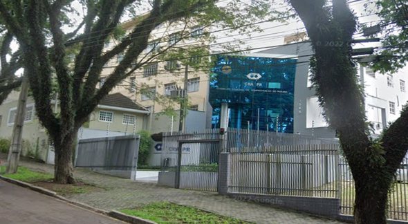 Concurso do CRA PR: sede do Conselho Regional de Administração do Paraná, em Curitiba - Google Street View