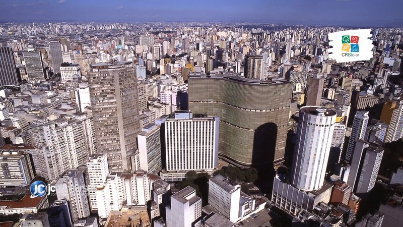 Concurso CRBio-01: vista aérea da cidade de São Paulo, sede do Conselho