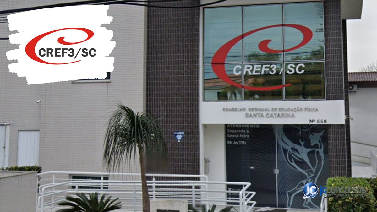 Concurso do CREF 3 SC: sede do Conselho Regional de Educação Física de Santa Catarina