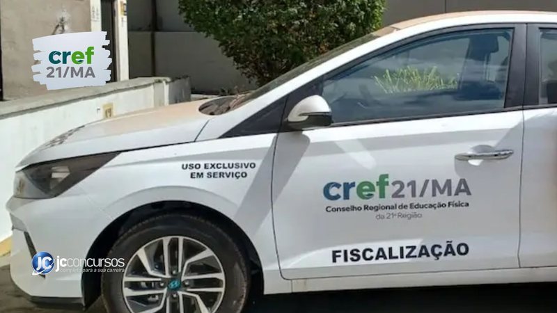 Concurso do CREF-21 MA: veículo do Conselho Regional de Educação Física da 21ª Região - Divulgação