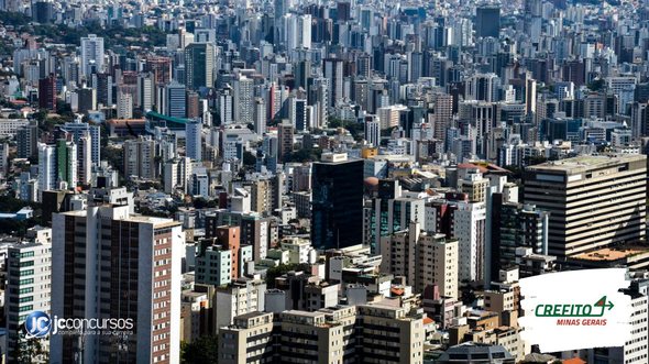 Concurso do Crefito 4: vista aérea de Belo Horizonte, onde fica a sede do órgão - Foto: Marcello Casal Jr/Agência Brasil