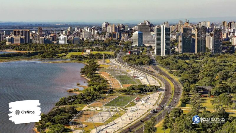 Concurso do Crefito-5: vista panorâmica de Porto Alegre, onde fica a sede da entidade - Foto: Alex Rocha/PMPA