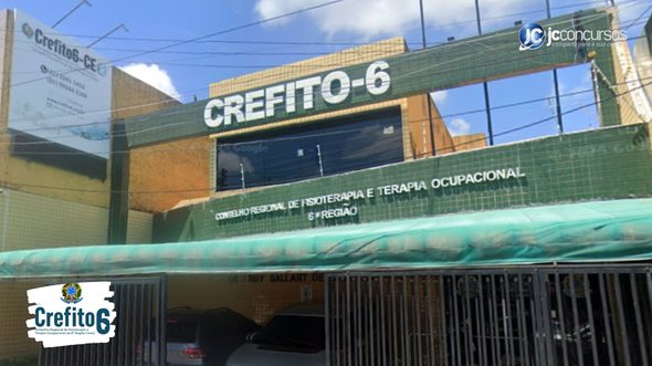 Concurso do Crefito-6 CE: fachada do Conselho Regional de Fisioterapia e Terapia Ocupacional da Sexta Região, em Fortaleza