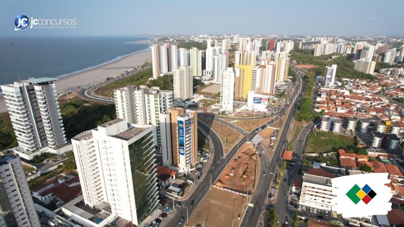 Concurso do Crefito MA: vista aérea de São Luís, onde fica a sede da instituição