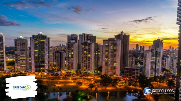 Concurso do Crefono 5: vista panorâmica de Goiânia, onde fica a sede do órgão - Foto: Divulgação/Prefeitura de Goiânia