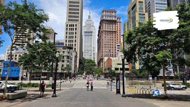 Concurso do Crefono SP: vista panorâmica da capital paulista, onde fica a sede da entidade - Foto: Divulgação/Prefeitura de São Paulo