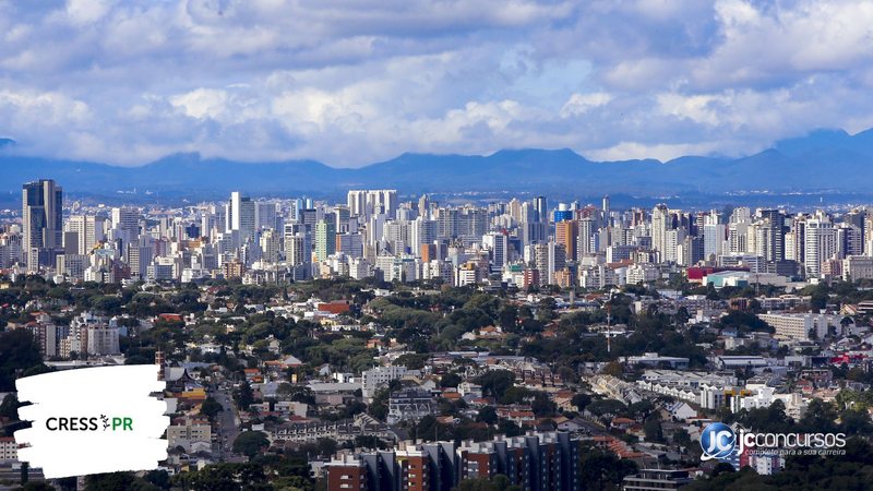 Concurso do Cress PR: vista panorâmica de Curitiba, onde fica a sede do órgão - Foto: Gilson Abreu/AEN