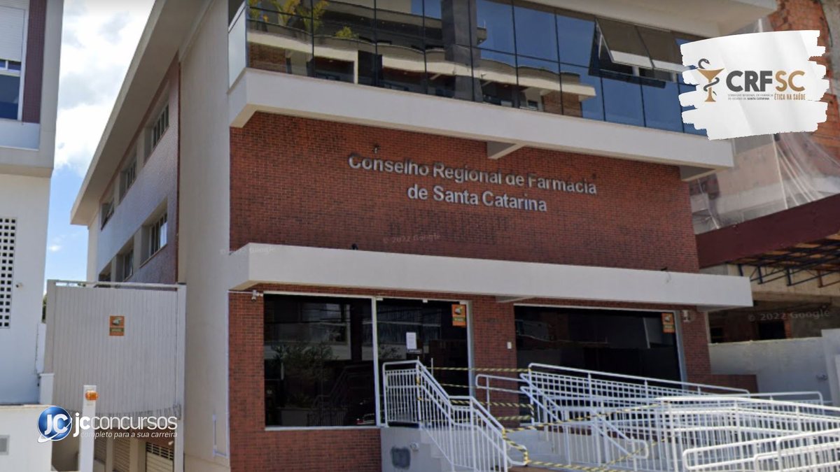 Concurso do CRF SC: fachada da sede do órgão, em Florianópolis - Google Street View
