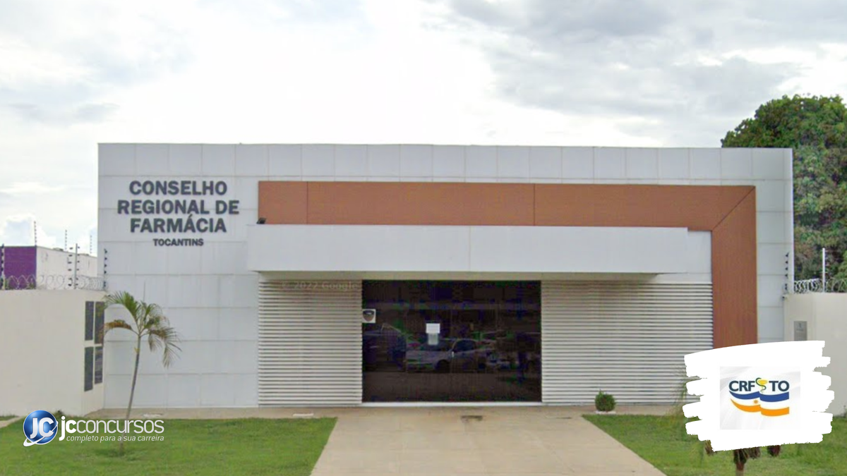 Concurso do CRF TO: fachada da sede do órgão, em Palmas