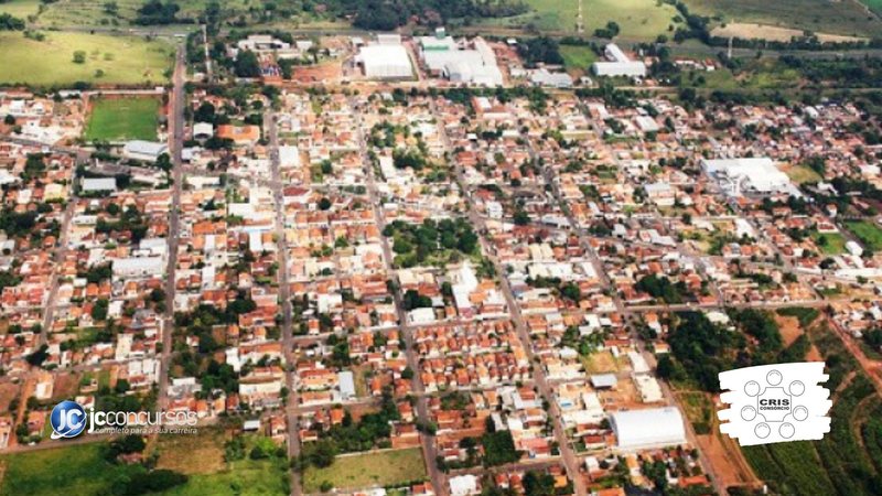 Concurso do CRIS: vista aérea da cidade de Herculândia - Crédito: Divulgação/ Prefeitura Municipal de Herculândia