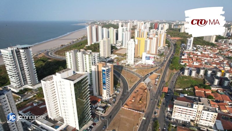 Concurso do CRO MA: vista aérea de São Luís, onde fica a sede do órgão - Foto: Divulgação/Governo do Maranhão