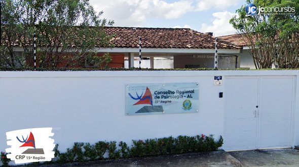 Concurso do CRP-15 AL: sede do Conselho Regional de Psicologia de Alagoas - Google Street View