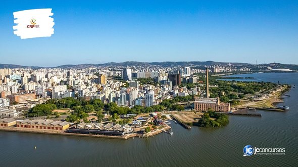 Concurso do CRP RS: vista panorâmica de Porto Alegre, onde fica a sede da entidade - Foto: Giulian Serafim/PMPA