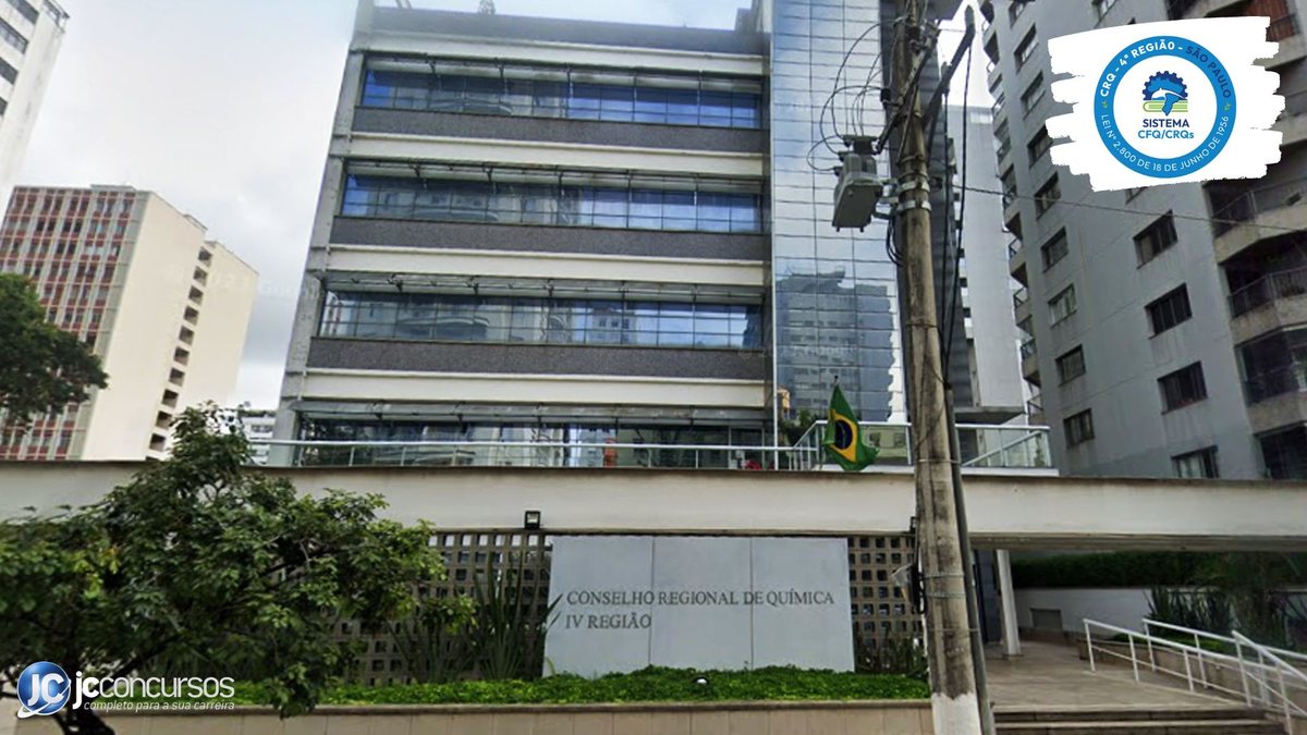 Concurso do CRQ SP: fachada do prédio do Conselho Regional de Química IV Região - Google Street View