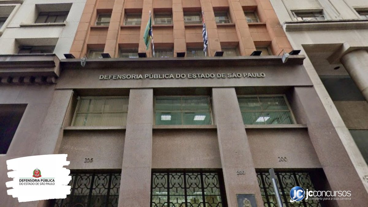 Concurso da DPE SP: fachada de prédio do órgão na capital paulista