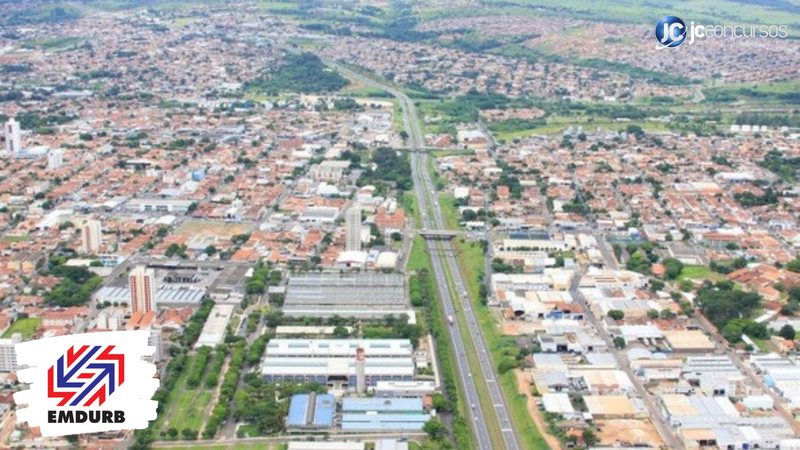 Processo seletivo da EMDURB de Bauru SP: vista aérea da cidade de Bauru