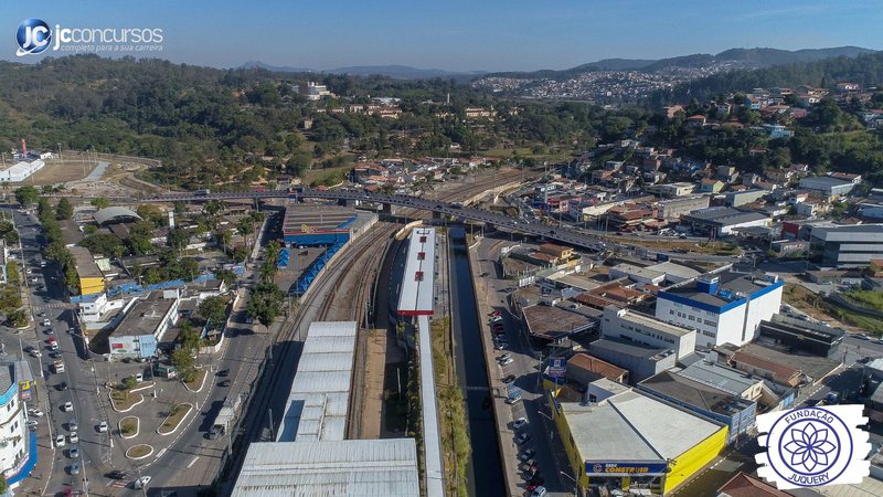Processo seletivo da Fundação Juquery SP: vista aérea do município de Franco da Rocha
