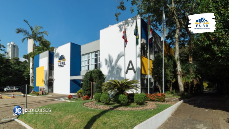 Concurso da FURB: prédio da Fundação Universidade Regional de Blumenau - Divulgação