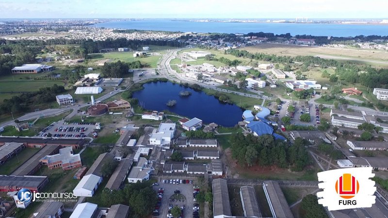 Concurso da Furg: vista aérea de unidade da instituição de ensino