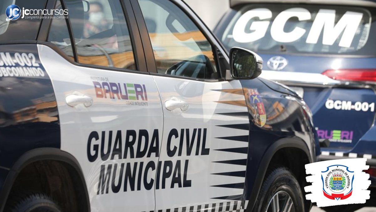Concursos para guarda civil municipal SP: viatura da GCM da cidade de Barueri - Divulgação