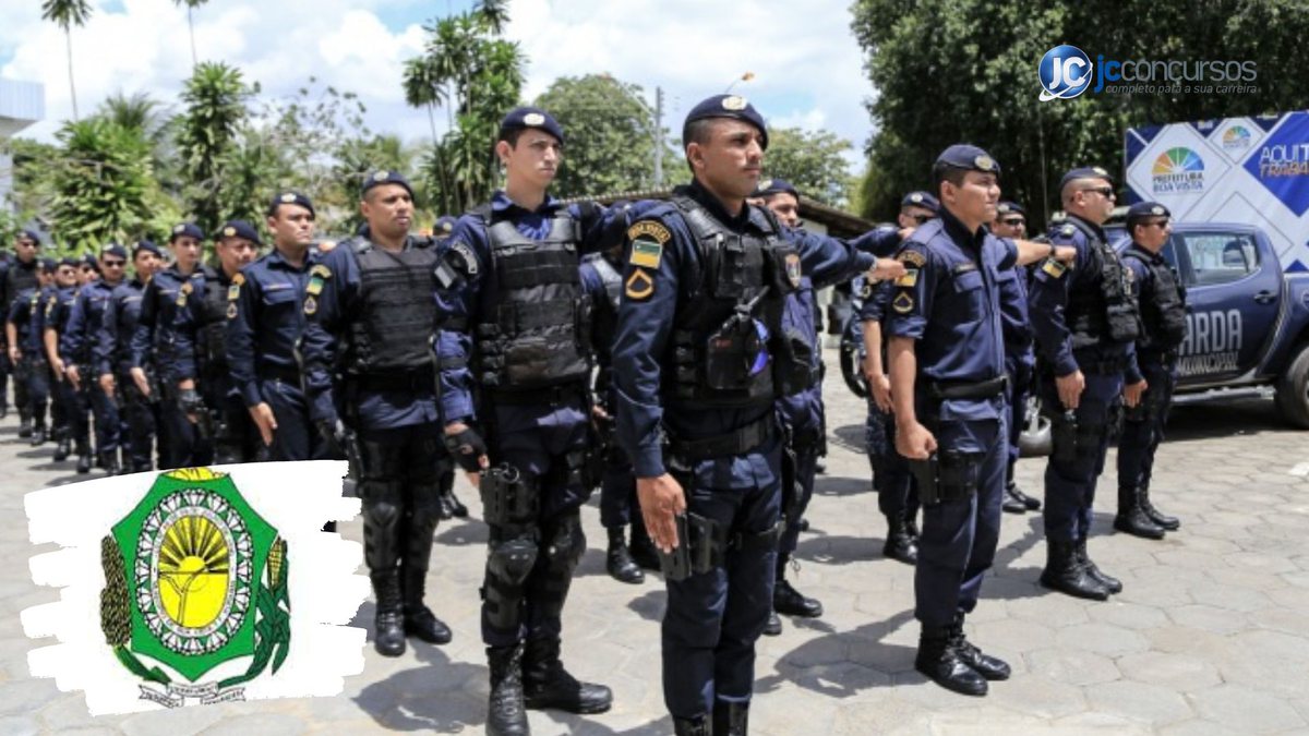 Concurso para guarda de Boa Vista RR: guardas civis municipais perfilados