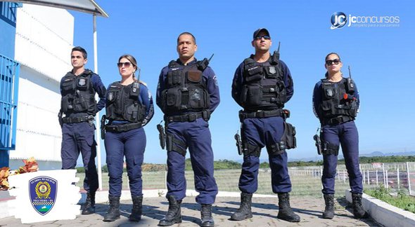 Concurso da Guarda Municipal de Vila Velha: agentes da corporação perfilados - Divulgação