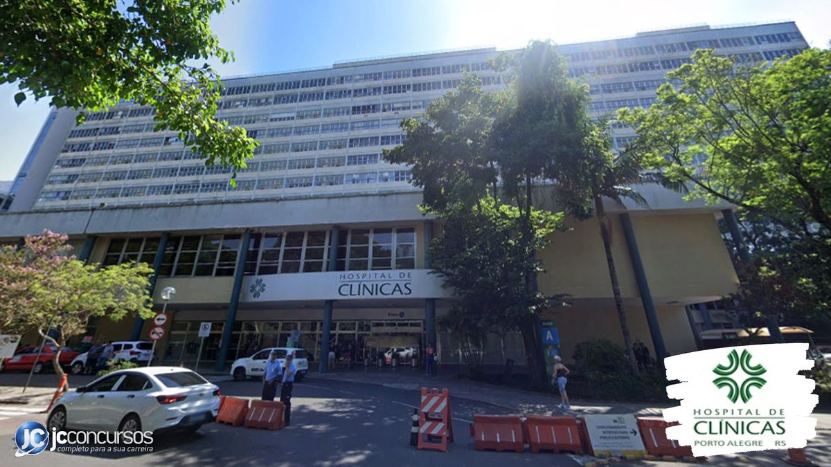 Processo seletivo do HCPA RS: prédio do Hospital de Clínicas de Porto Alegre