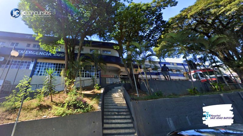 Concurso de Volta Redonda: fachada do Hospital São João Batista