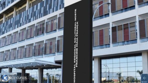 Processo seletivo do HRLN: fachada do Hospital Regional do Litoral Norte – Francine Maia França - Divulgação
