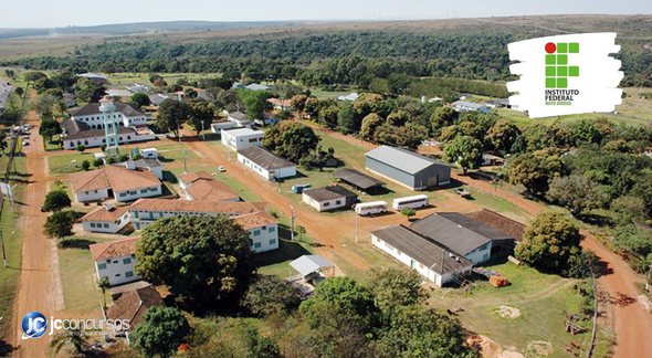Concurso do IFMT: vista aérea do campus São Vicente, em Santo Antônio de Leverger - Divulgação