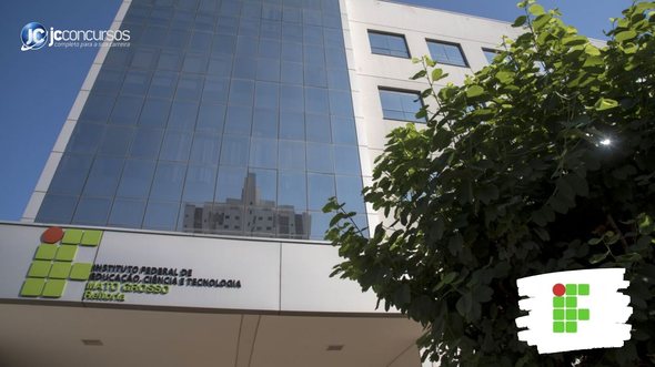 Concurso do IFMT: fachada do prédio da Reitoria, em Cuiabá - Divulgação