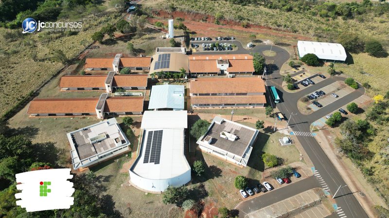 Processo seletivo do IFSP: vista aérea de Campus do Instituto Federal de Educação, Ciência e Tecnologia de São Paulo
